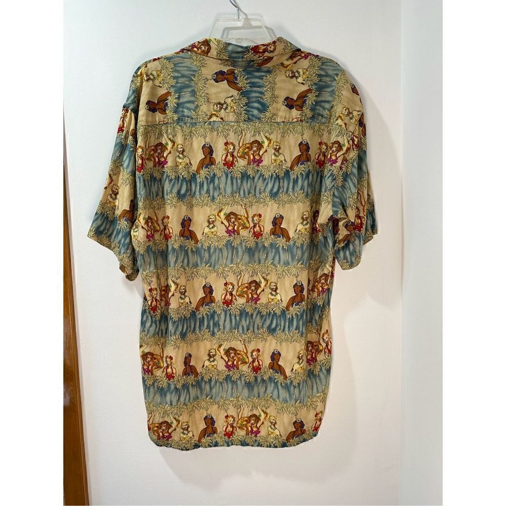 Campia Moda men’s 100% rayon Hawaiian short sleeve button shirt size M. #42-1061 - Picture 2 of 7